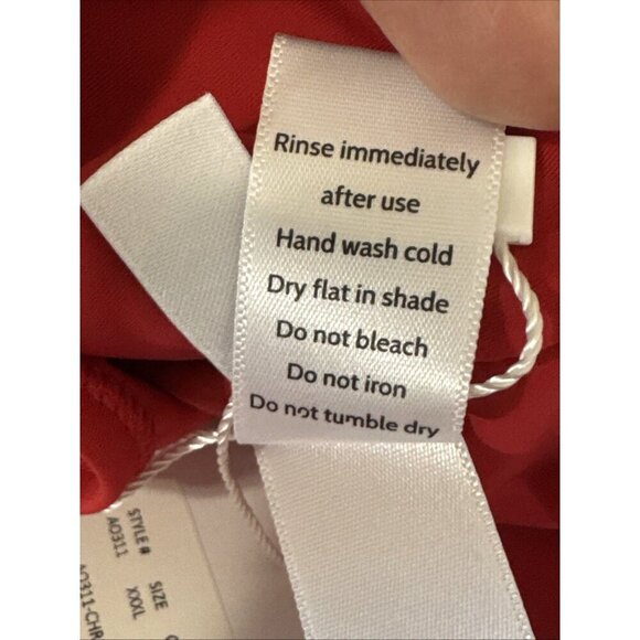 Andie Nantucket XXXL US 20 1 Piece Swimsuit Red NWT One Shoulder 9552 - Picture 13 of 16